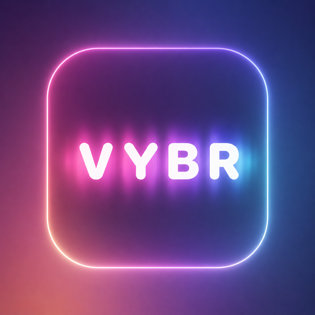 VYBR neon logo